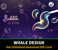 563 Bubbles Procreate Brushes - whaledesign