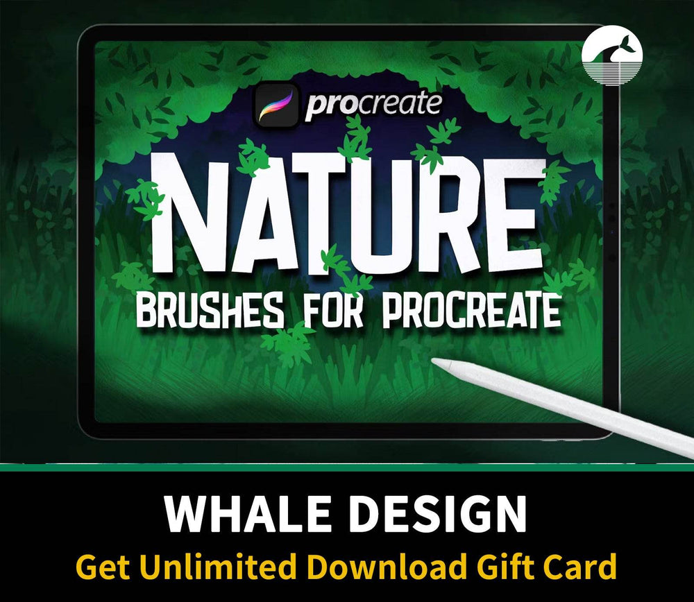 571 Nature Background Brush Prtocreate - whaledesign