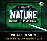 571 Nature Background Brush Prtocreate - whaledesign