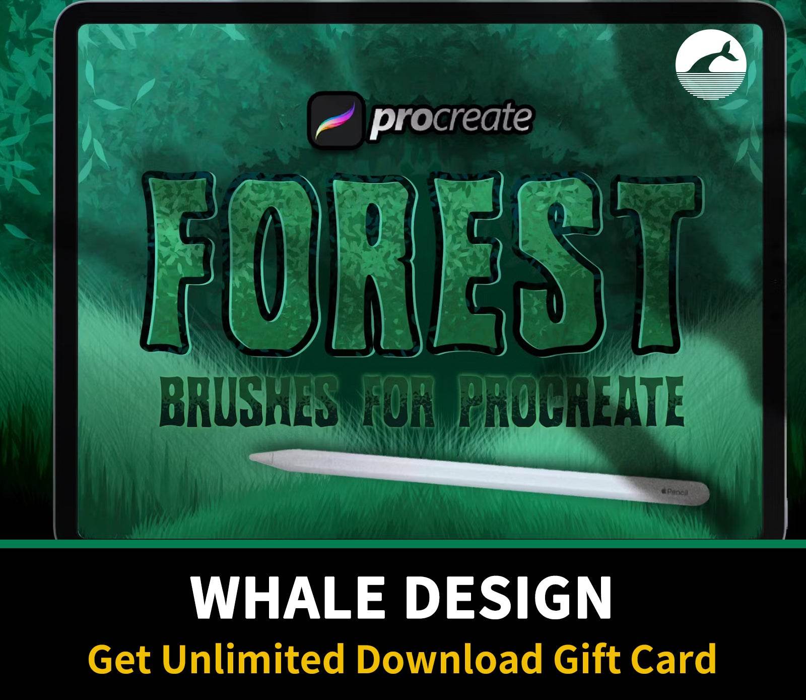 573 Forest Brush For Procreate - whaledesign
