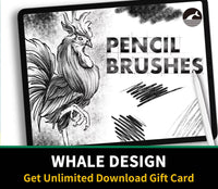 588 Pencil Brush Procretae #1 - whaledesign