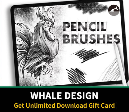 588 Pencil Brush Procretae #1 - whaledesign