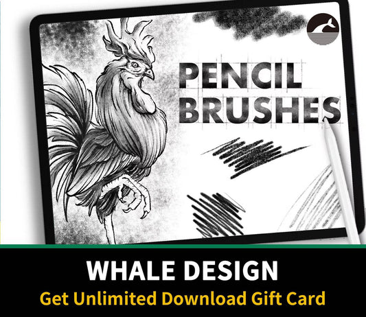 588 Pencil Brush Procretae #1 - whaledesign