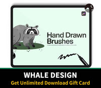 605 10 Hand Draw Brushes Procreate - whaledesign
