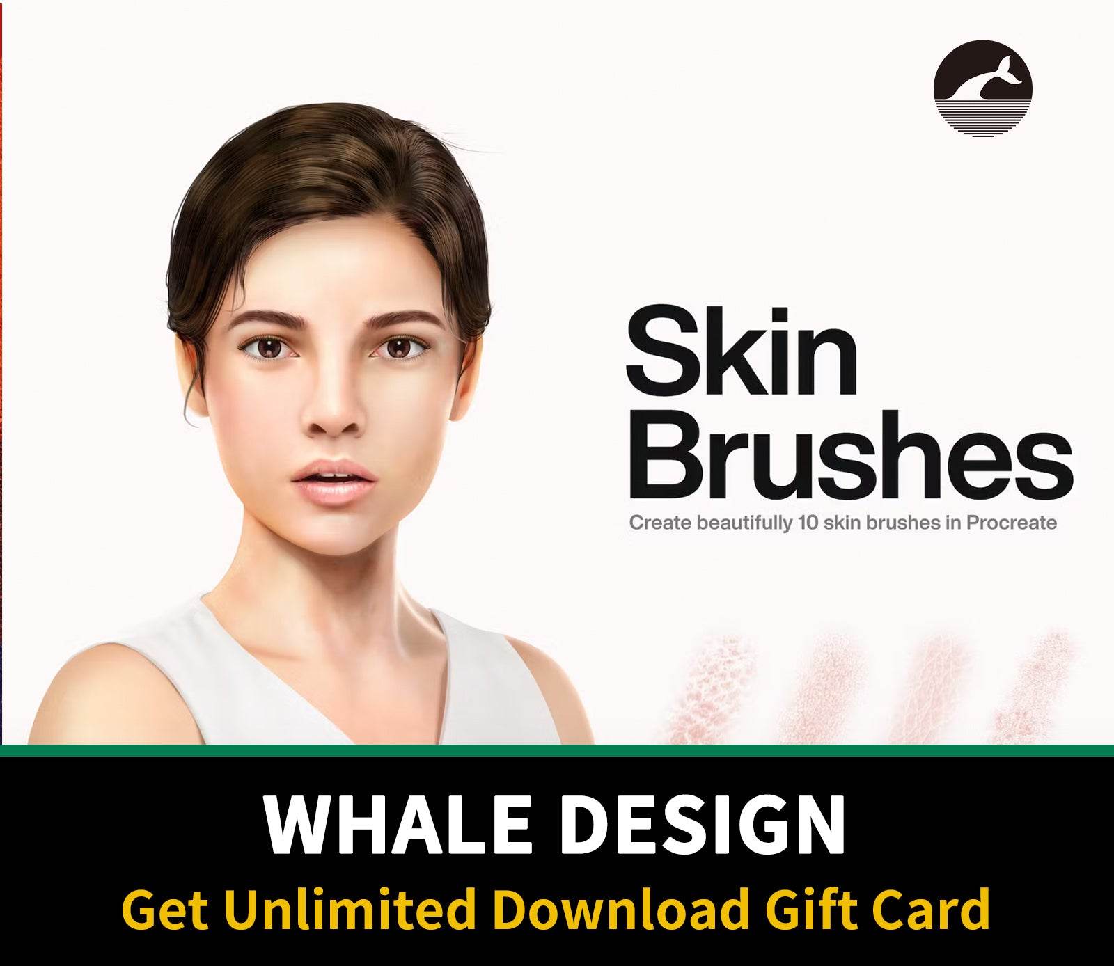 608 10 Skin Brushes Procreate - whaledesign