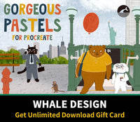 614 Gorgeous Pastels for Procreate - whaledesign