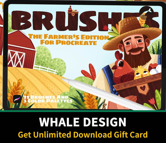 619 The Farmer’s: Procreate Brushes - whaledesign