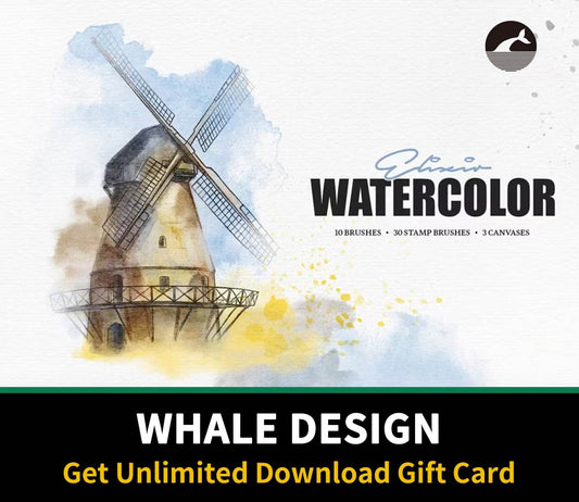 629 Elixir Watercolor Procreate Brushes - whaledesign