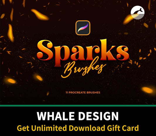 633 Sparks Procreate Brushes - whaledesign