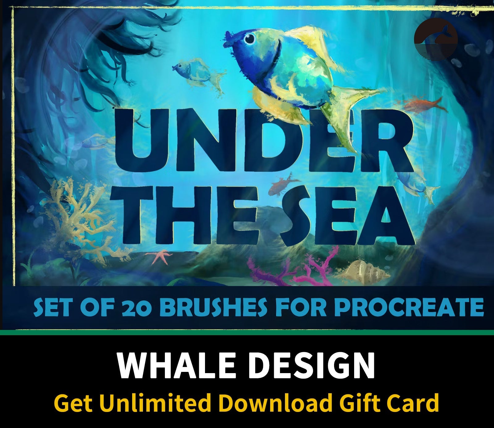 667 Under The Sea: Procreate Brushes - whaledesign