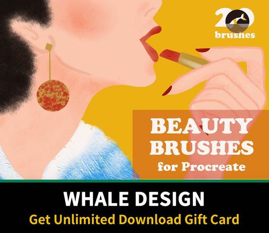 669 Beauty Brushes for Procreate - whaledesign