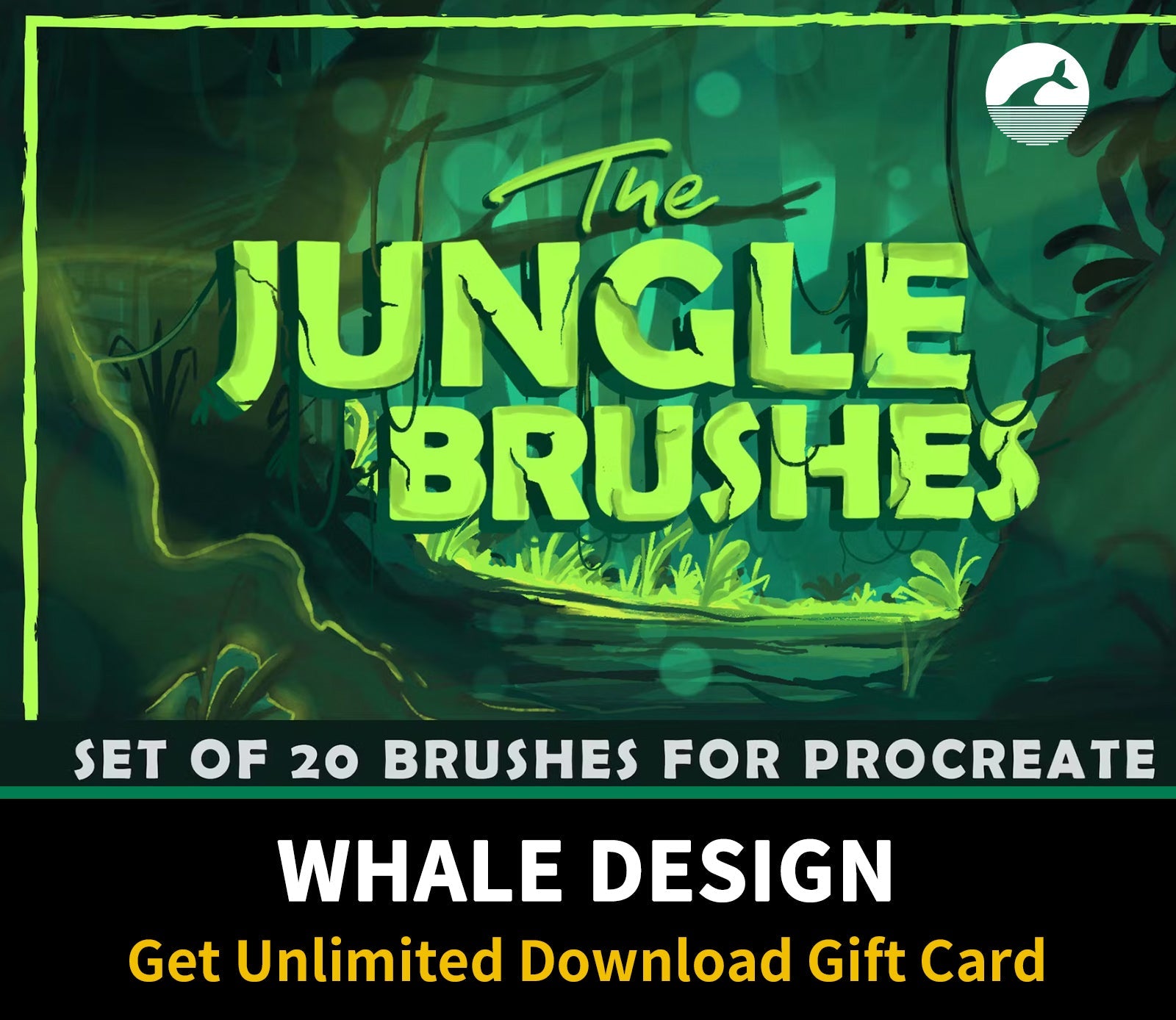 674 The Jungle: Procreate Brushes - whaledesign