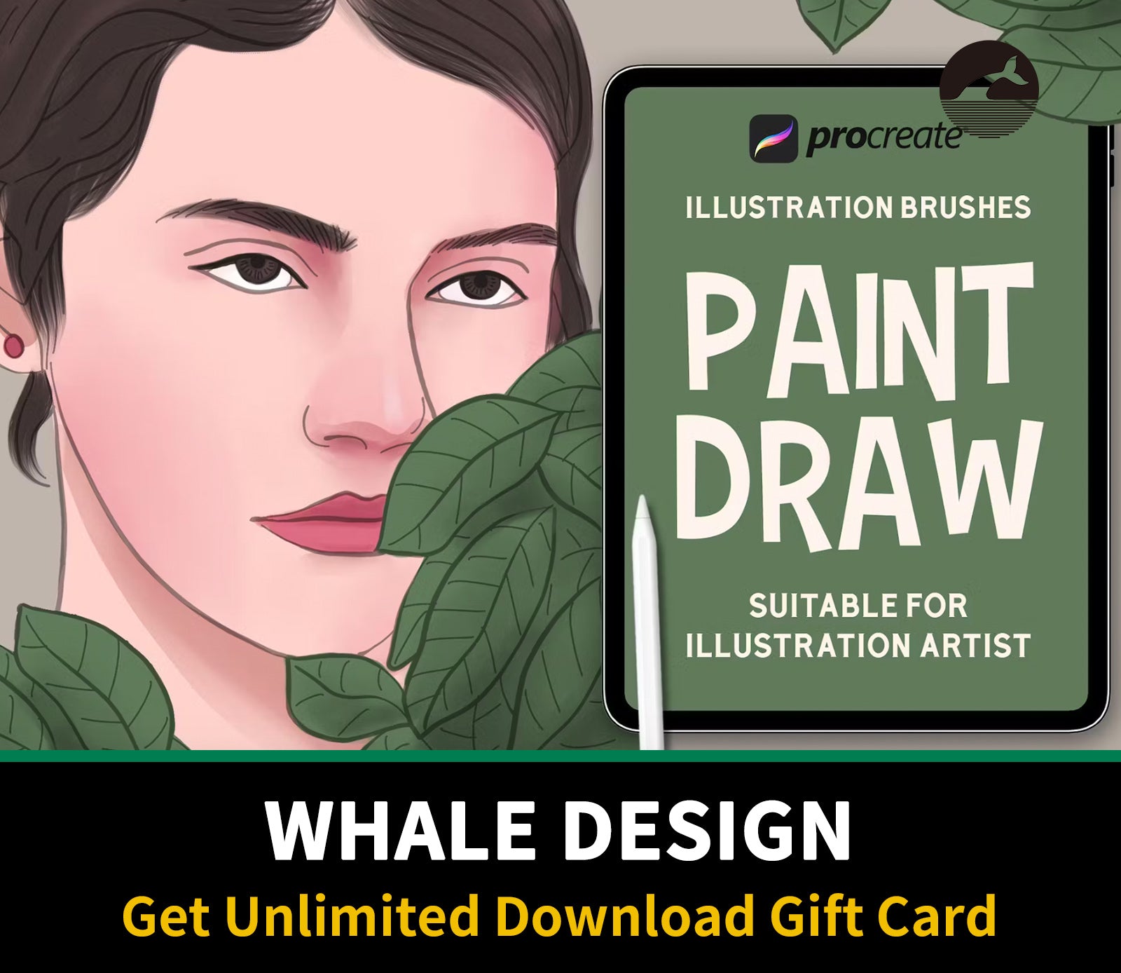 691 Paint Draw - Procreat Brushes - whaledesign