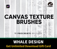 697 10 Canvas Texture Brushes Procreate - whaledesign